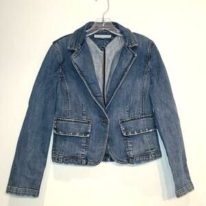 Vintage Tommy Hilfiger blue denim jacket blazer - medium